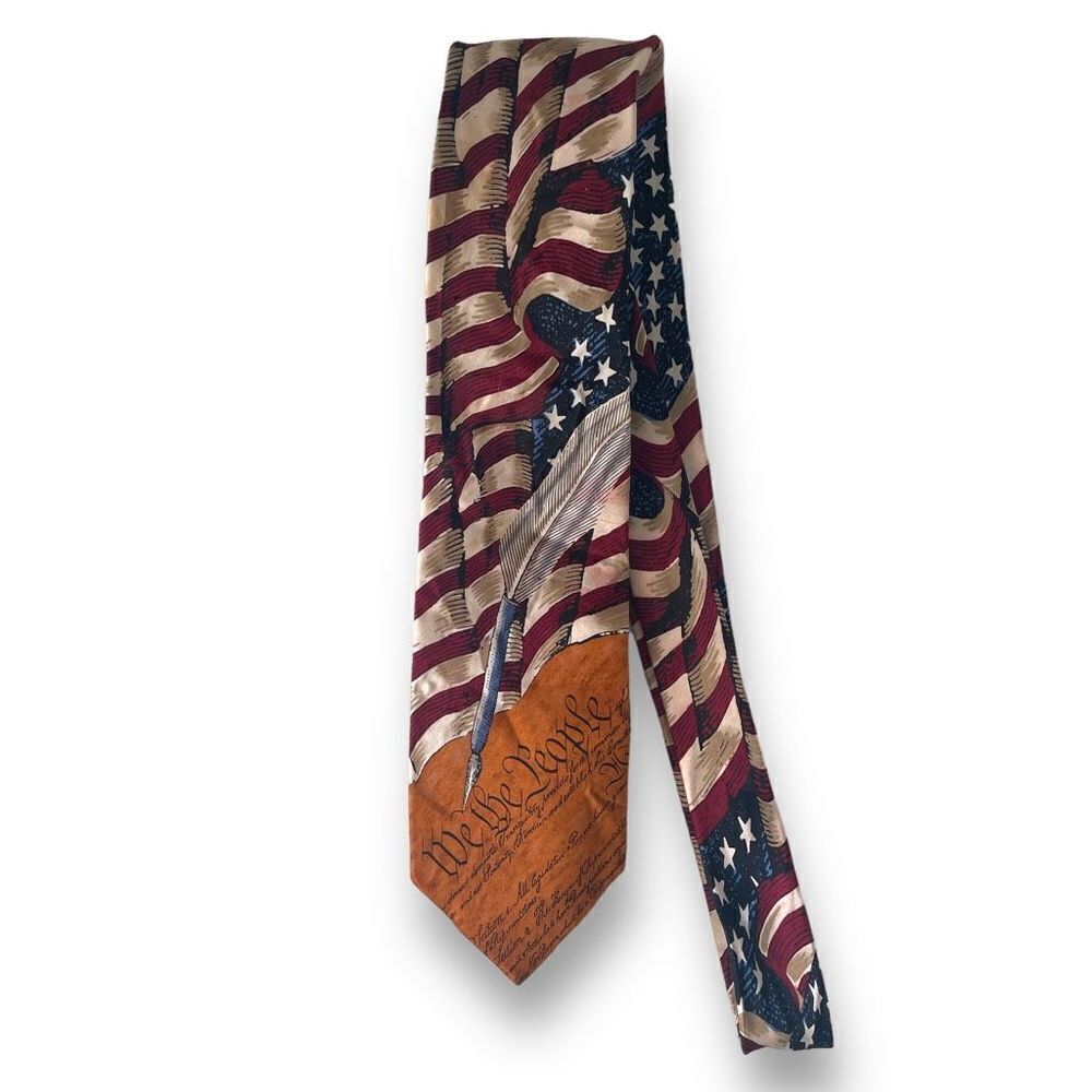 American Lifestyle, Americana Series, The Constitution Handmade Silk Tie‎